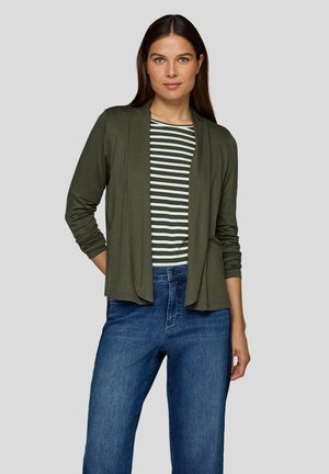 Strickjacke - dunkelgruen