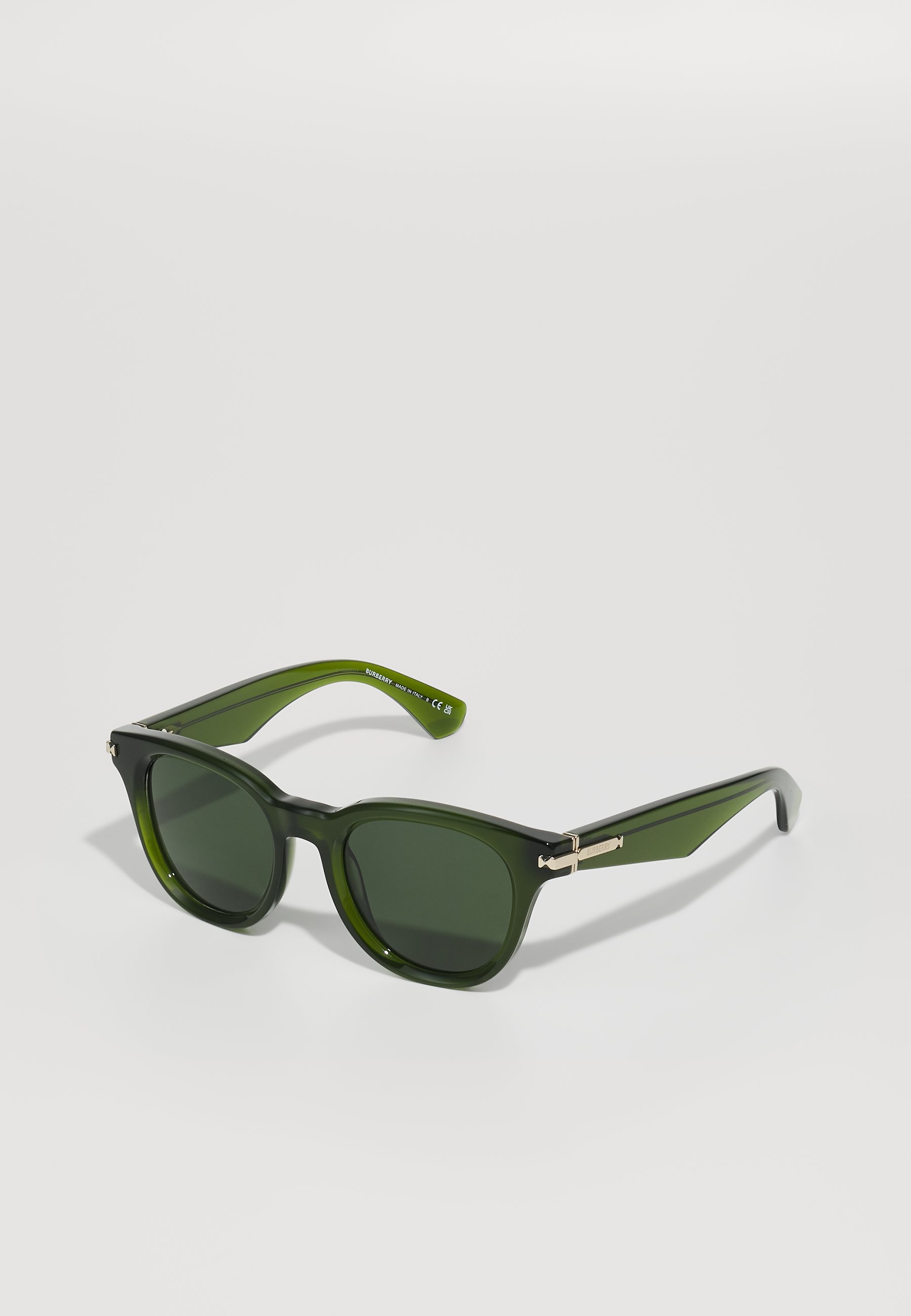 Burberry green-tortoise shell sunglasses Burberry BE4475U 421287-53 Matte Green / Dark Grey Non  main image 4