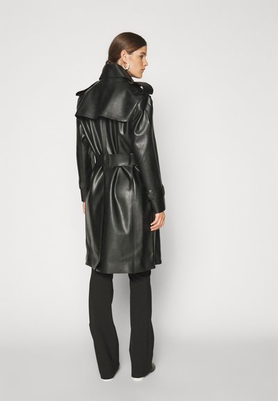 Norma Kamali DOUBLE BREASTED - Trenchcoat - black