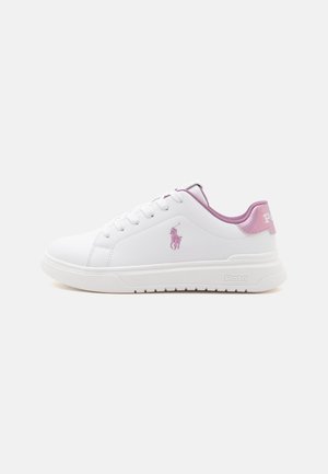 Polo Ralph Lauren, HERITAGE COURT SUPER KIDS TEENS UNISEX - Sneakers - white/pink orchid metallic/pink orchid