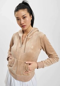 Juicy Couture ROBERTSON CLASSIC - Mikina so zipsom - brown