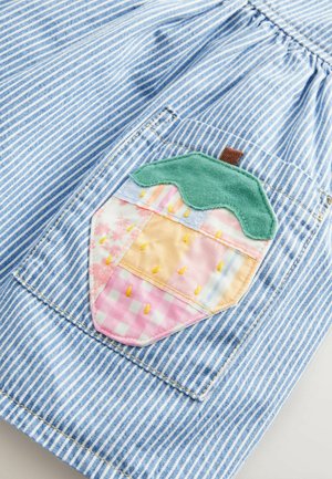 Next REGULAR FIT - STRAWBERRY - Jeanskleid - blue white stripe