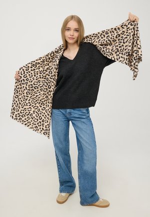 Terranova LEGGERA MACULATA - Sciarpa - marrone scuro