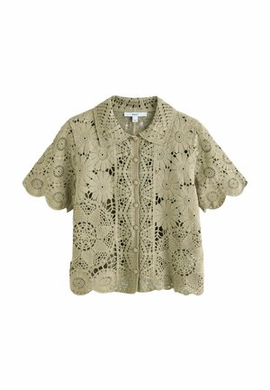 Next REGULAR FIT - FLORAL - Skjortebluser - green sage