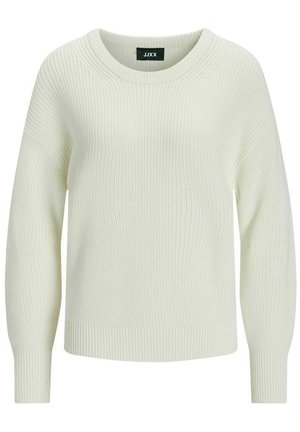 JJXX TWIST CREW NECK NOOS - Stickad tröja - snow white