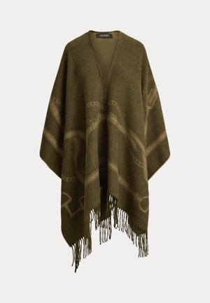 Lauren Ralph Lauren, PONCHO - Пелерина - dk olive/camel