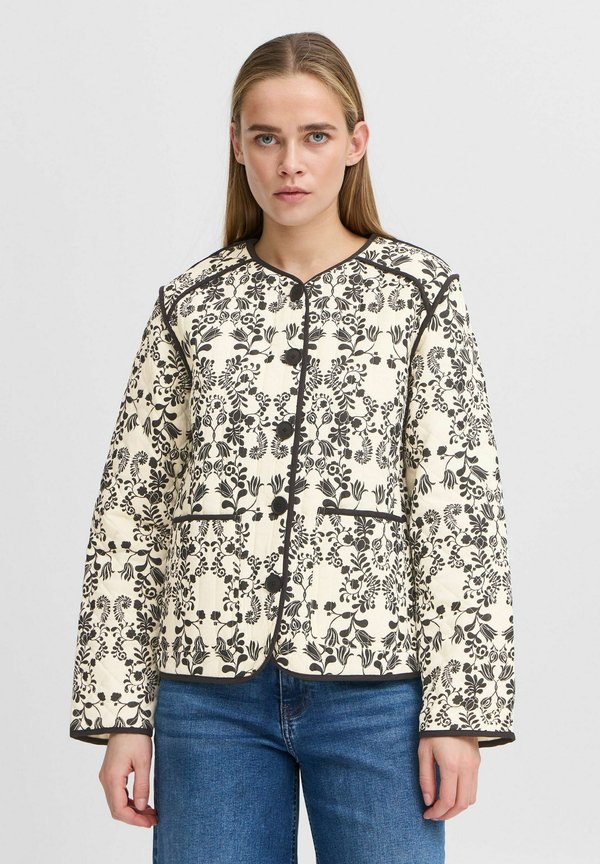 IHGIZARO - Summer jacket - almond milk flower aop