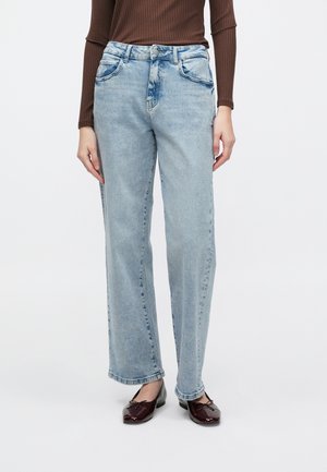 NMJOSIE - Jean baggy - light blue denim