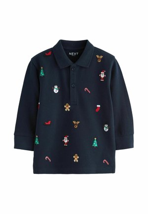 EMBROIDERED - REGULAR FIT - Langarmshirt - navy blue christmas