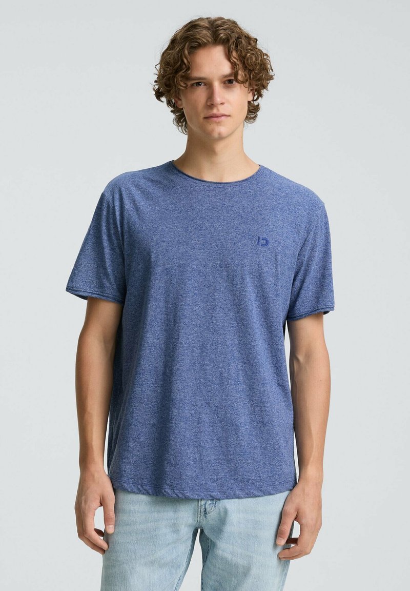 TOM TAILOR DENIM OPEN EDGE MELANGE - Basic póló - sodalite blue