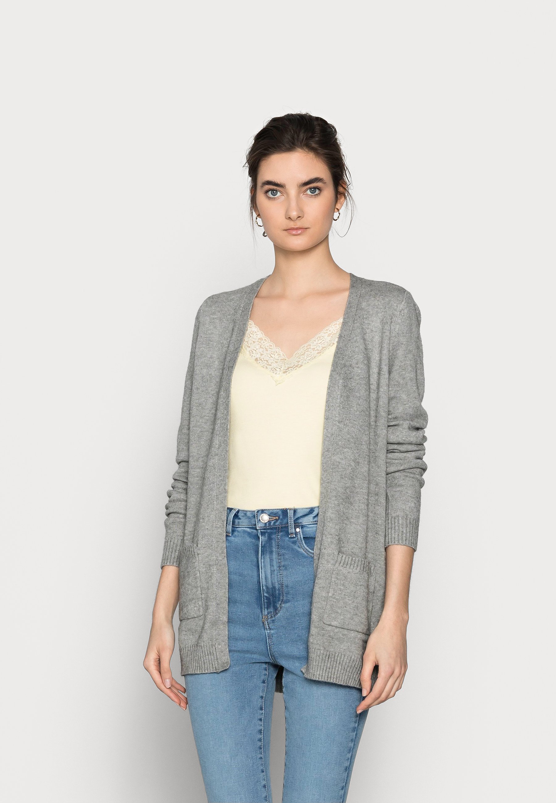 ONLY Tall ONLLESLY TALL - Vest - medium grey melange/grijs gemêleerd -  Zalando.nl