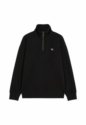 Lee, LONG SLEEVE PATCH HALF ZIP SWS FOR MENS - REGULAR FIT . - Sweater - black