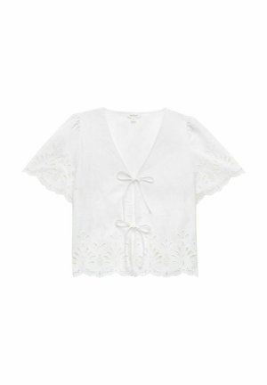 Dobber SABRINA BRODERIE ANGLAISE - Blouse - white