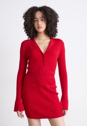 Cardigan - bright red