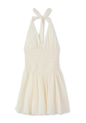 Terranova, TUTA HALTERNECK CON BUSTINO ARRICCIATO - Tuta jumpsuit - bianco lana