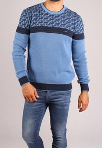 Gabbiano Stickad tröja - mottled blue