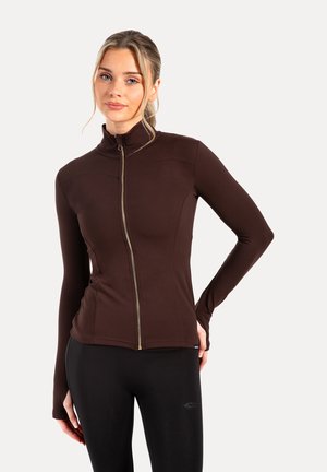 BASIC FULL ZIP ADELYNN - Trainingsvest - braun