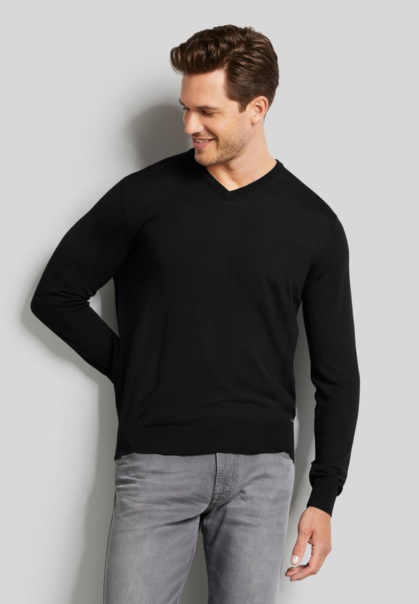 MERINO WOOL - Strickpullover - schwarz
