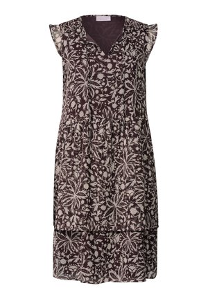 Street One Studio, KNIELANGES KLEID AUS CHIFFON MIT PRINT - Vestito casual - very berry