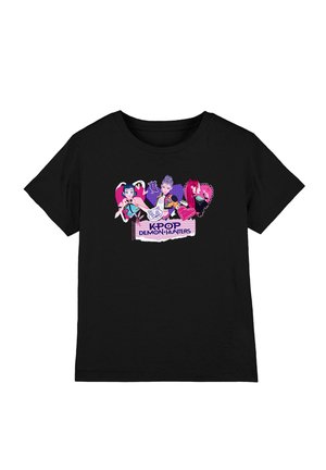 NETFLIX, KPOP DEMON HUNTERS SCRAPBOOK HEARTS UNISEX - T-Shirt print - black