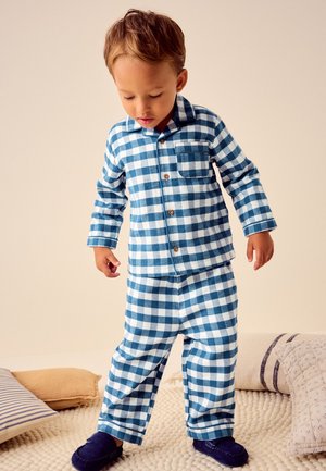 Next REGULAR FIT SET - Nachtwäsche Set - blue white check