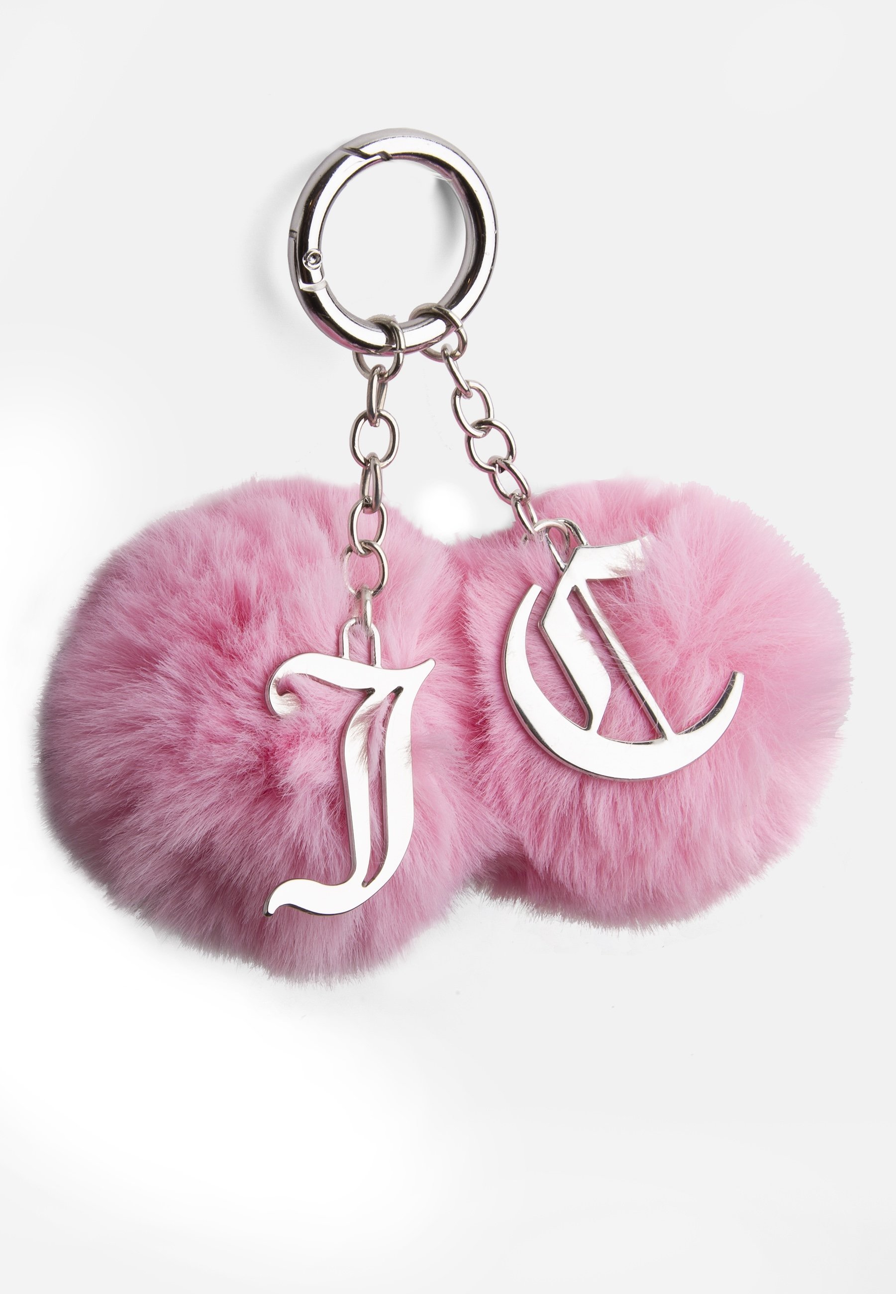Juicy Couture CHERRY POM POM KEY FOB Keyring silver-colored