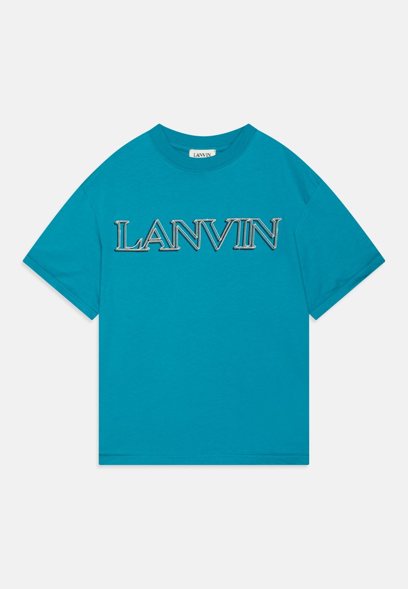 LANVIN T-shirt print turquoise