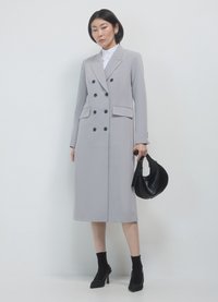 Calliope LUNGO - Cappotto classico - grigio melange