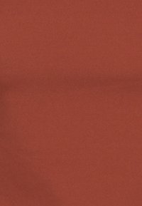 Tessuto di colore ruggine, dalla texture liscia. Materiale morbido e elastico con una superficie uniforme, ideale per abbigliamento o applicazioni di tappezzeria.
