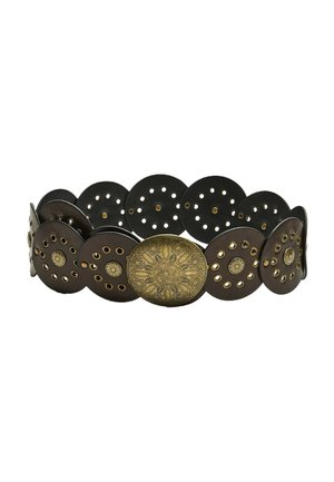 Stradivarius STUDDED WITH PLATE   - Gürtel - mottled brown