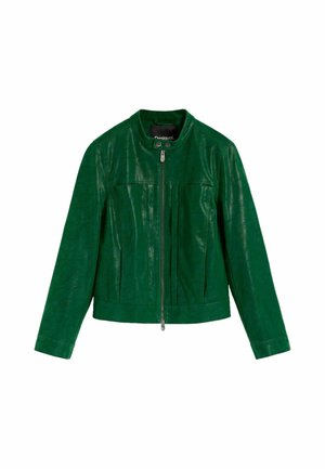 Desigual, SHORT FAUX LEATHER JACKET - Kunstlederjacke - green