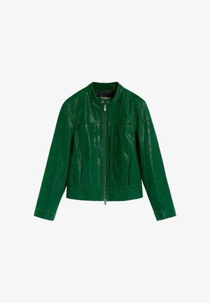Desigual, SHORT FAUX LEATHER JACKET - Kunstlederjacke - green