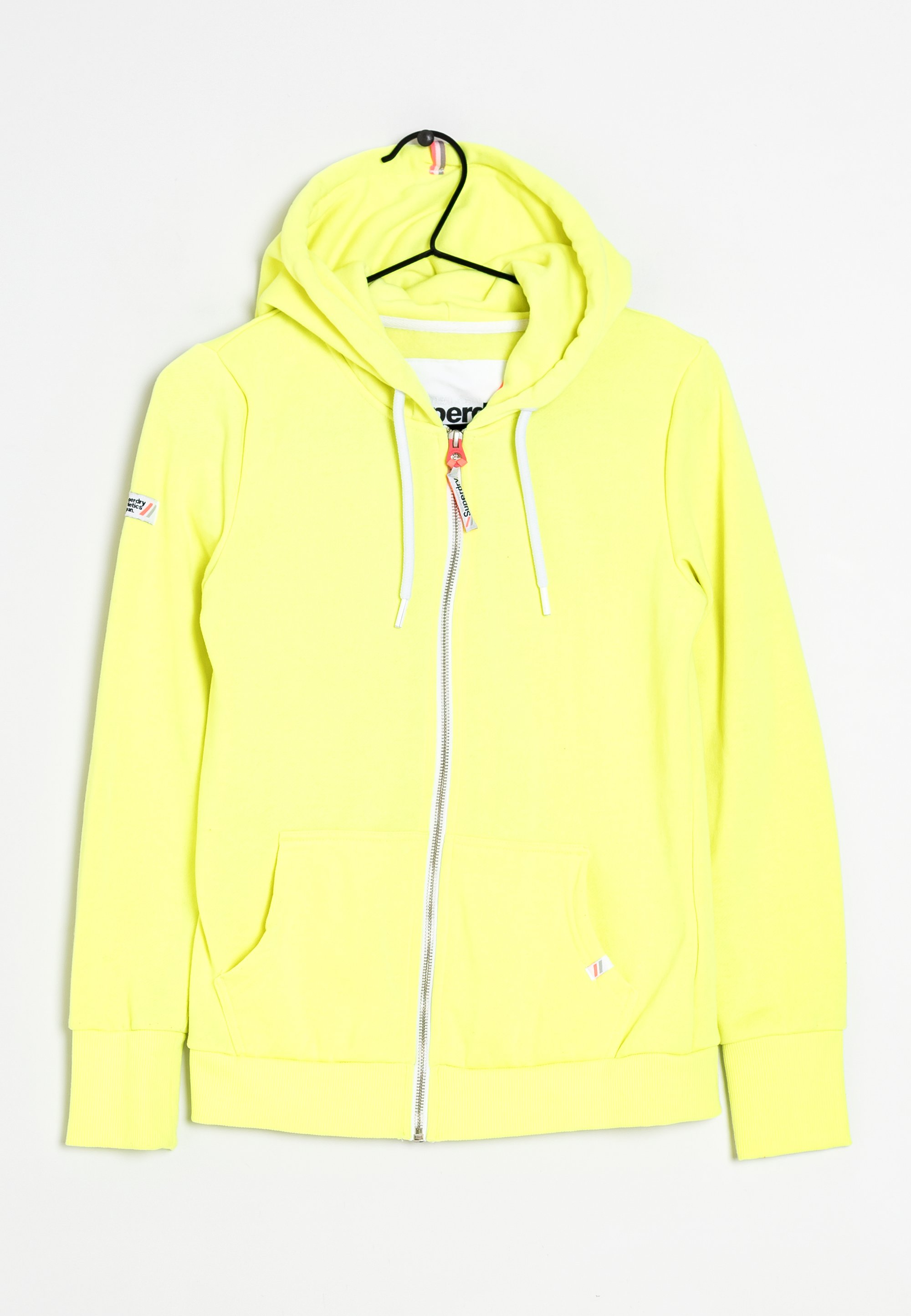 Damen Hoodie Superdry Sweatjacke Gelb Superdry Super Athletic