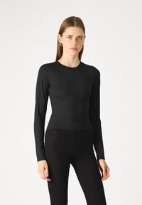 Hollister Co. Ilgarankovis viršutinės dalies drabužis - casual black