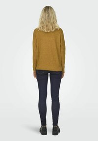 ONLY ONLRICA LIFE V NECK - Strikkegenser - golden spice
