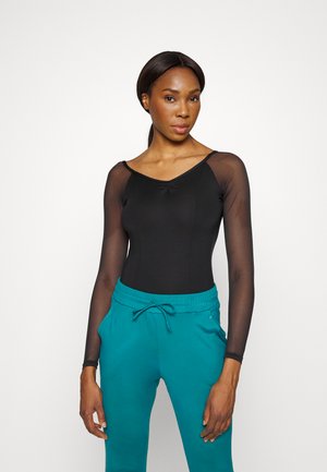 LONG SLEEVE RAGLAN LEOTARD - Danspakje - black