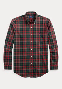 CUSTOM FIT PLAID TWILL SHIRT - Košeľa - 6982 forest red multi