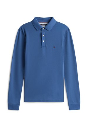 Tommy Hilfiger, 1985 SLIM FIT LONG SLEEVE POLO SHIRT - T-shirt à manches longues - aegean sea