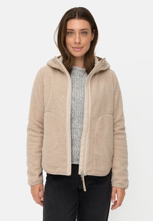camel active, TEDDYJACKE MIT WÄRMENDEN TASCHENFUTTER - Fleecejakke - oak