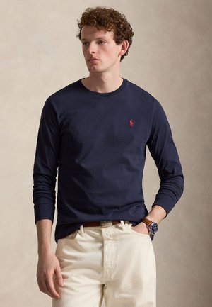Polo Ralph Lauren CUSTOM SLIM JERSEY LONG-SLEEVE T-SHIRT - T-shirt à manches longues - ink