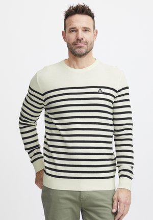 FQ1924 FQKYLE STRIPE CREW NECK  - Maglione - cloud dancer