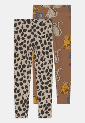 2 PACK - Leggings - Trousers - brown