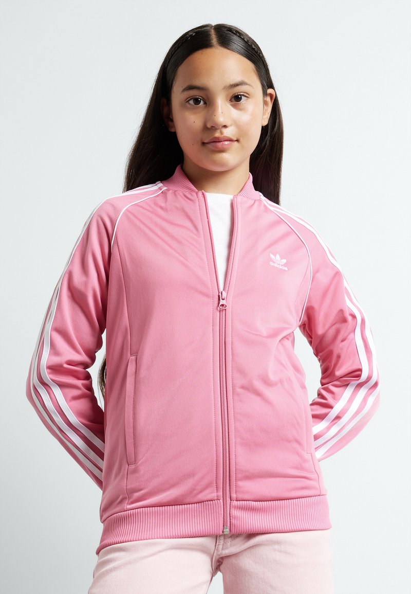 adidas Originals TRACK UNISEX - Mikina so zipsom - rose tone