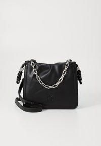 HALLE CROSSBODY - Handbag - black/silver-coloured