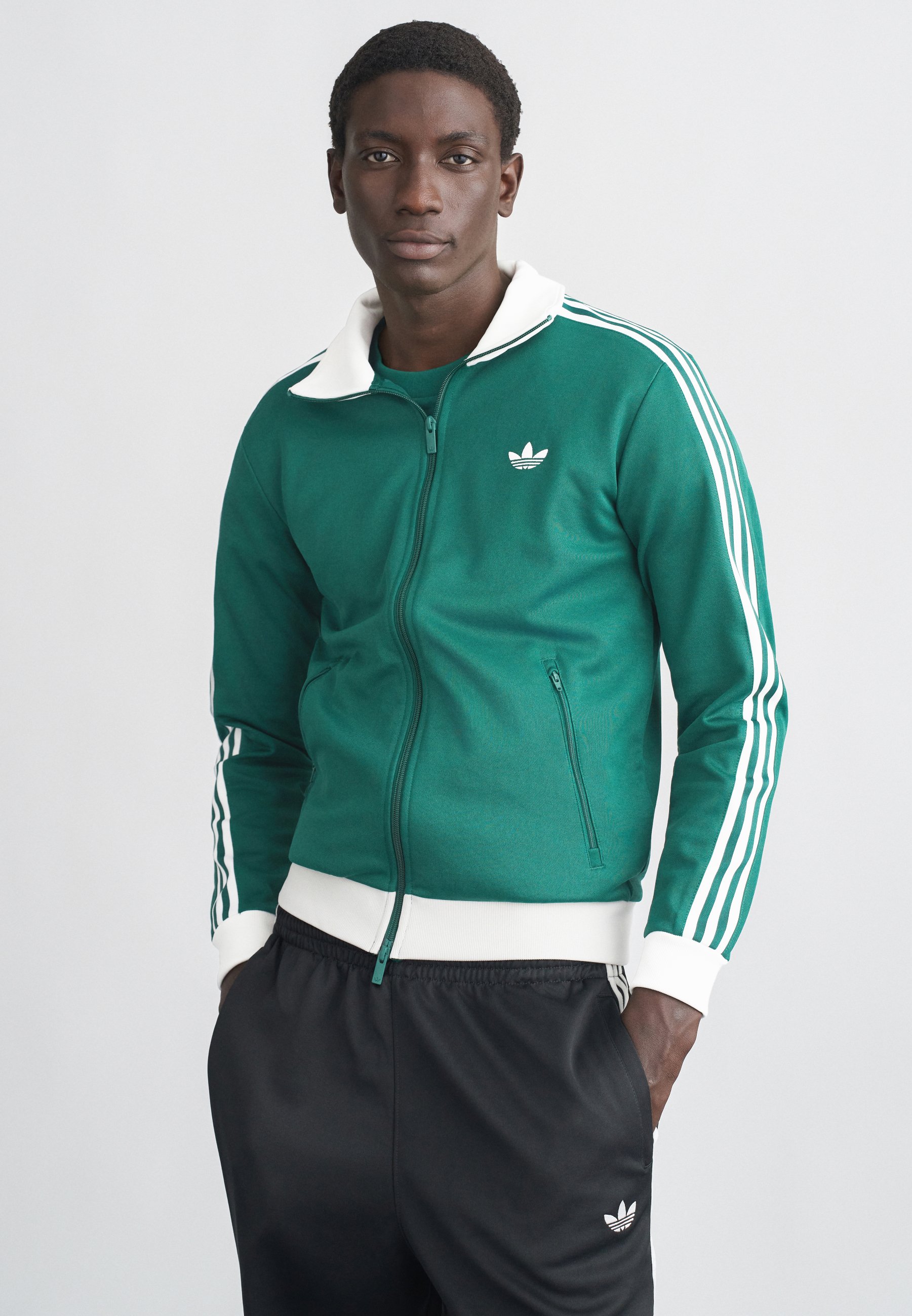 adidas Originals BECKENBAUER TT - Camisola com fecho - collegiate
