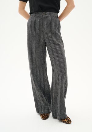Stoffhose - black stripe