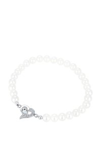 Elli SPARKLING HEART - MIT KRISTALLEN VON SWAROVSKI® - Armband - weiß