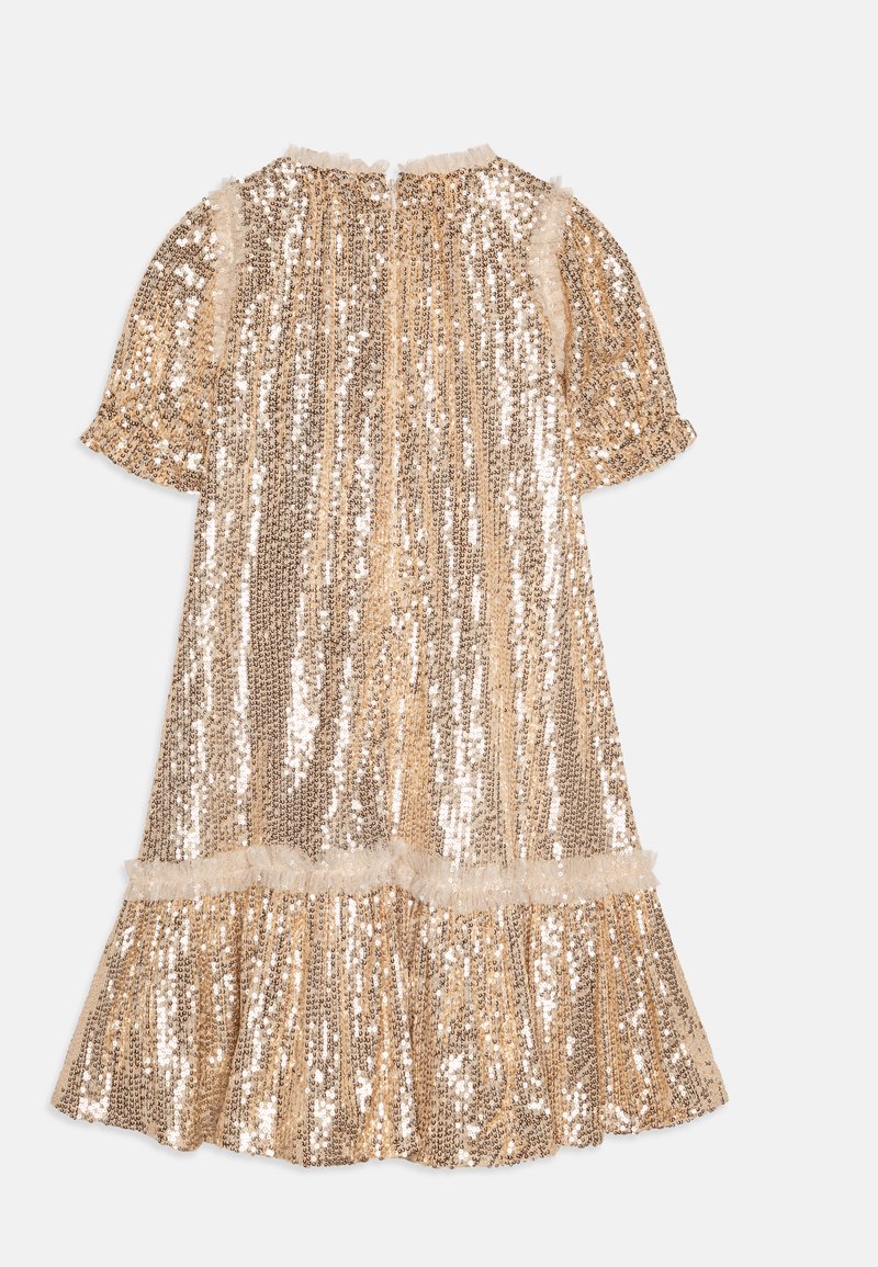 gold crystal dresser knobs Moonlight Sequin Cape Kids Dress – Yellow main image 1