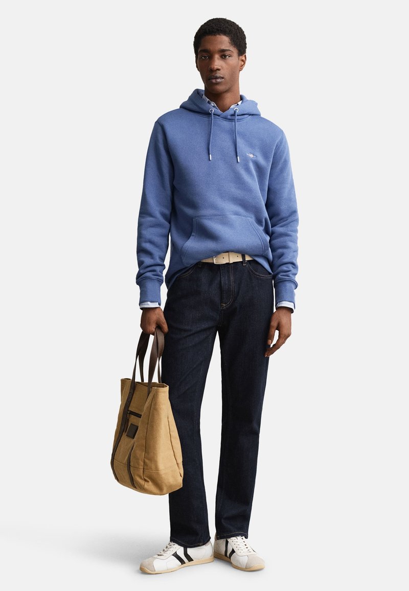 GANT Mikina s kapucí - vintage blue
