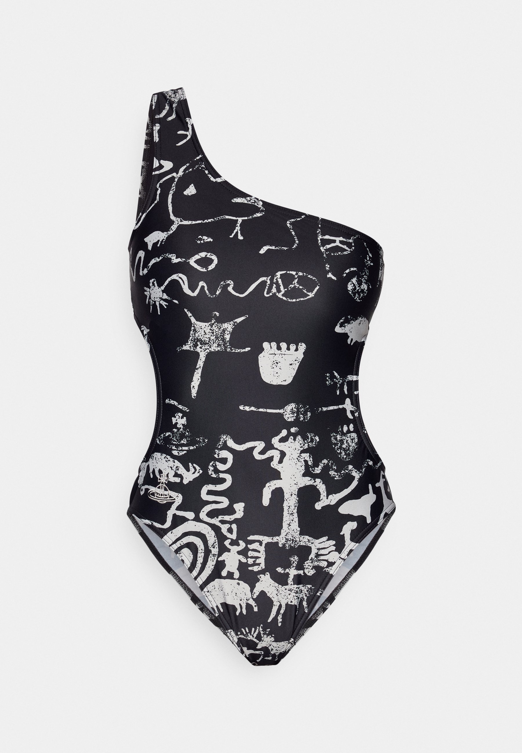 Vivienne Westwood☆CRAZY ONE SHOULDER SWIMSUI 水着【UK発】 Vivienne Westwood - Printed one-shoulder swimsuit Vivienne